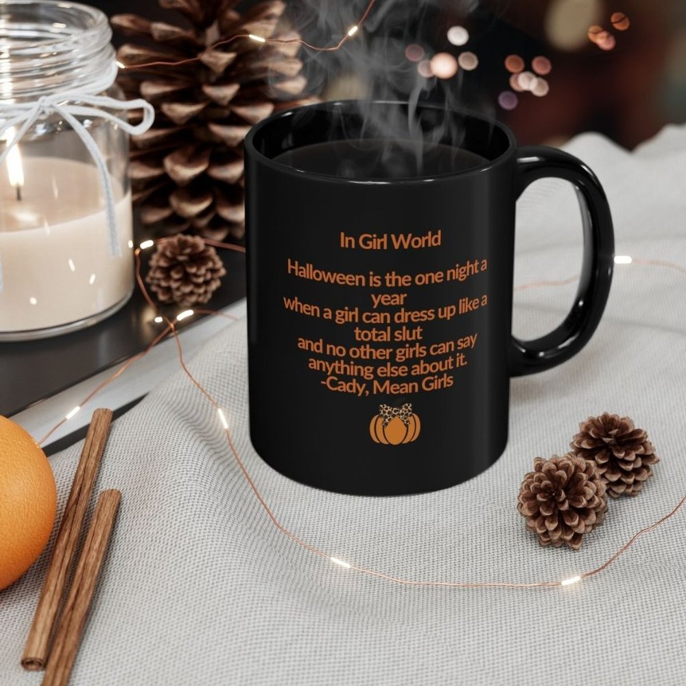 Mean Girls Black Halloween Mug 11oz